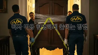 이사 비용, 현명하게 줄이는 방법!